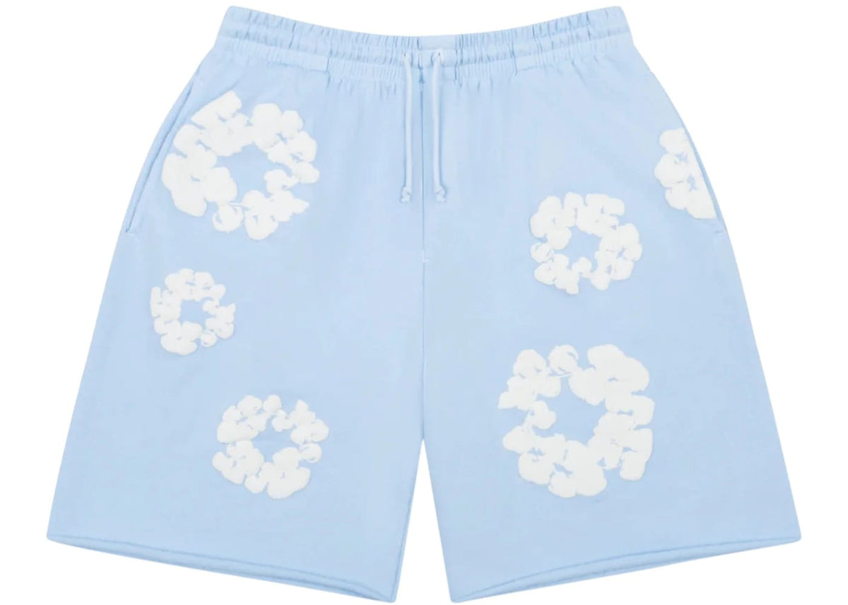 Denim Tears The Cotton Wreath Sweatshorts Powder Blue