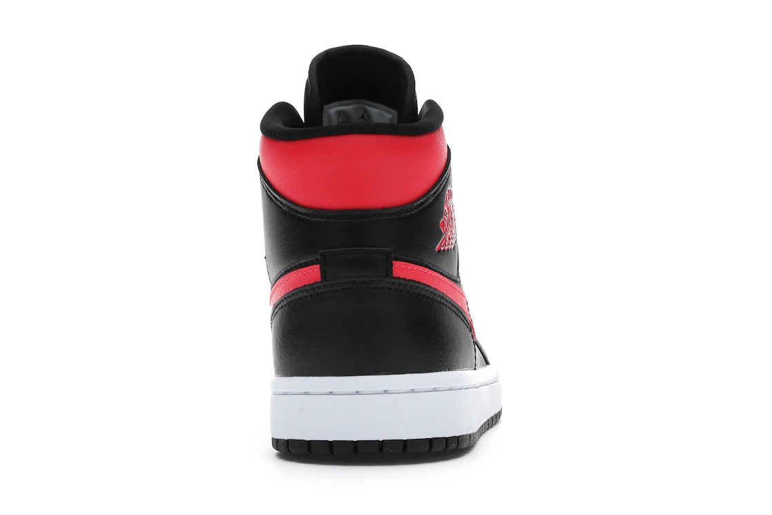 Jordan 1 Mid Black Siren Red (Women's)