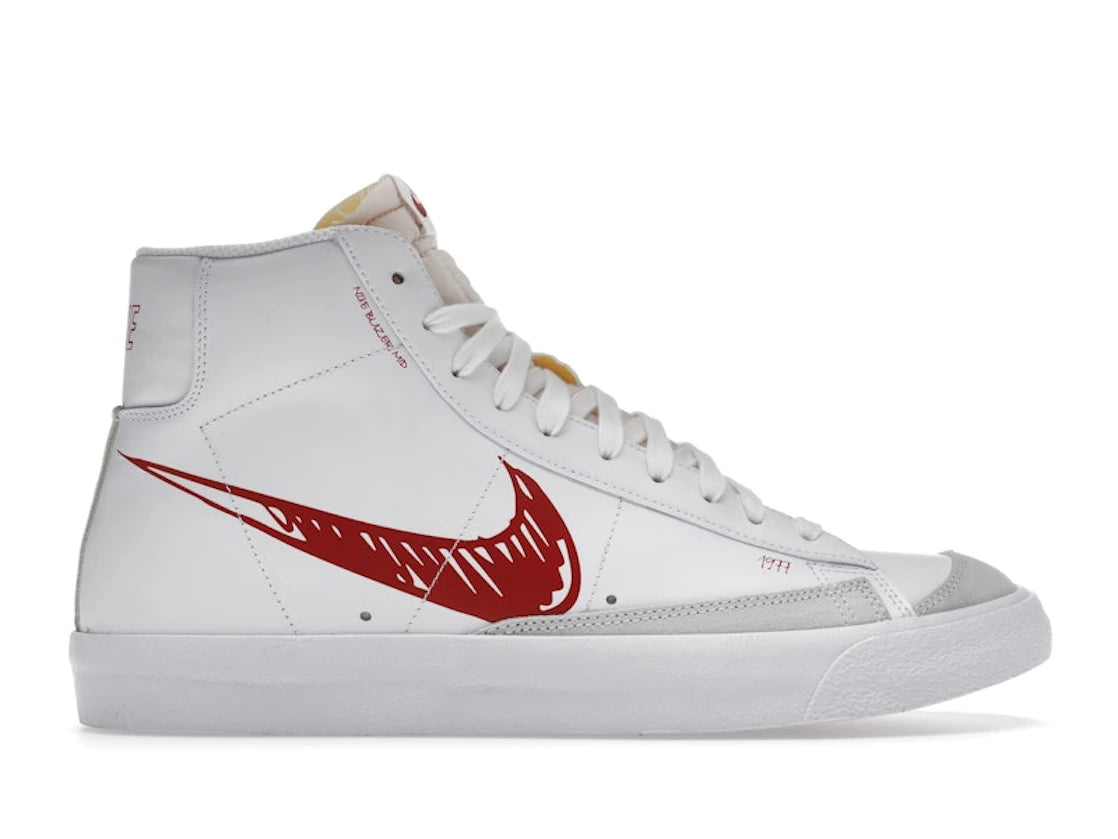 Nike Blazer Mid 77 Sketch White Red