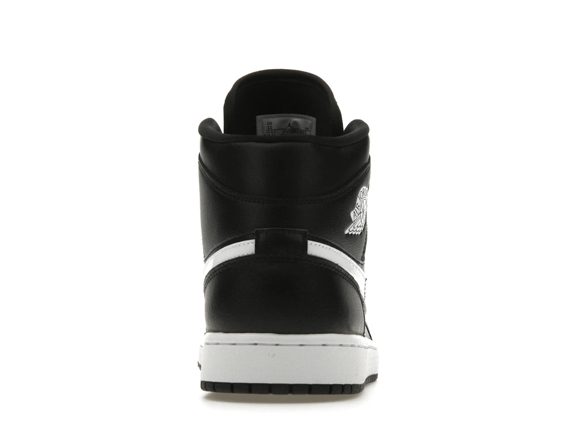 Jordan 1 Mid Black White (Women's)
