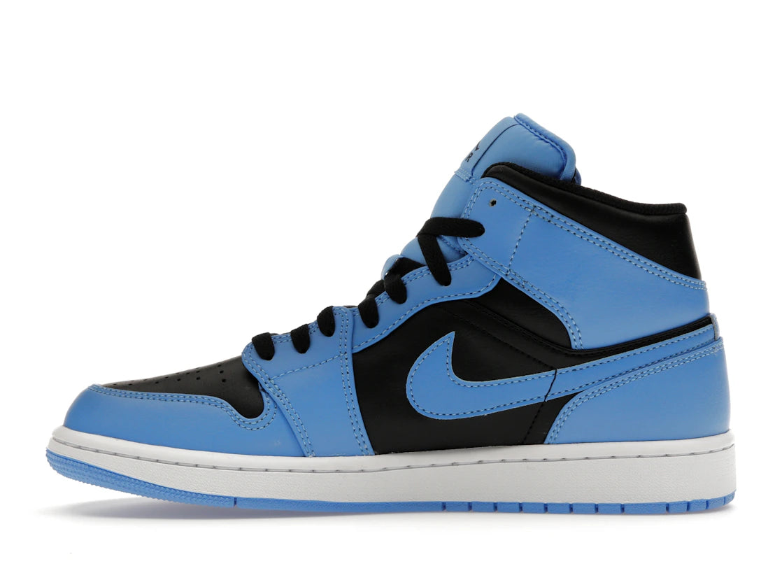 Jordan 1 Mid University Blue Black