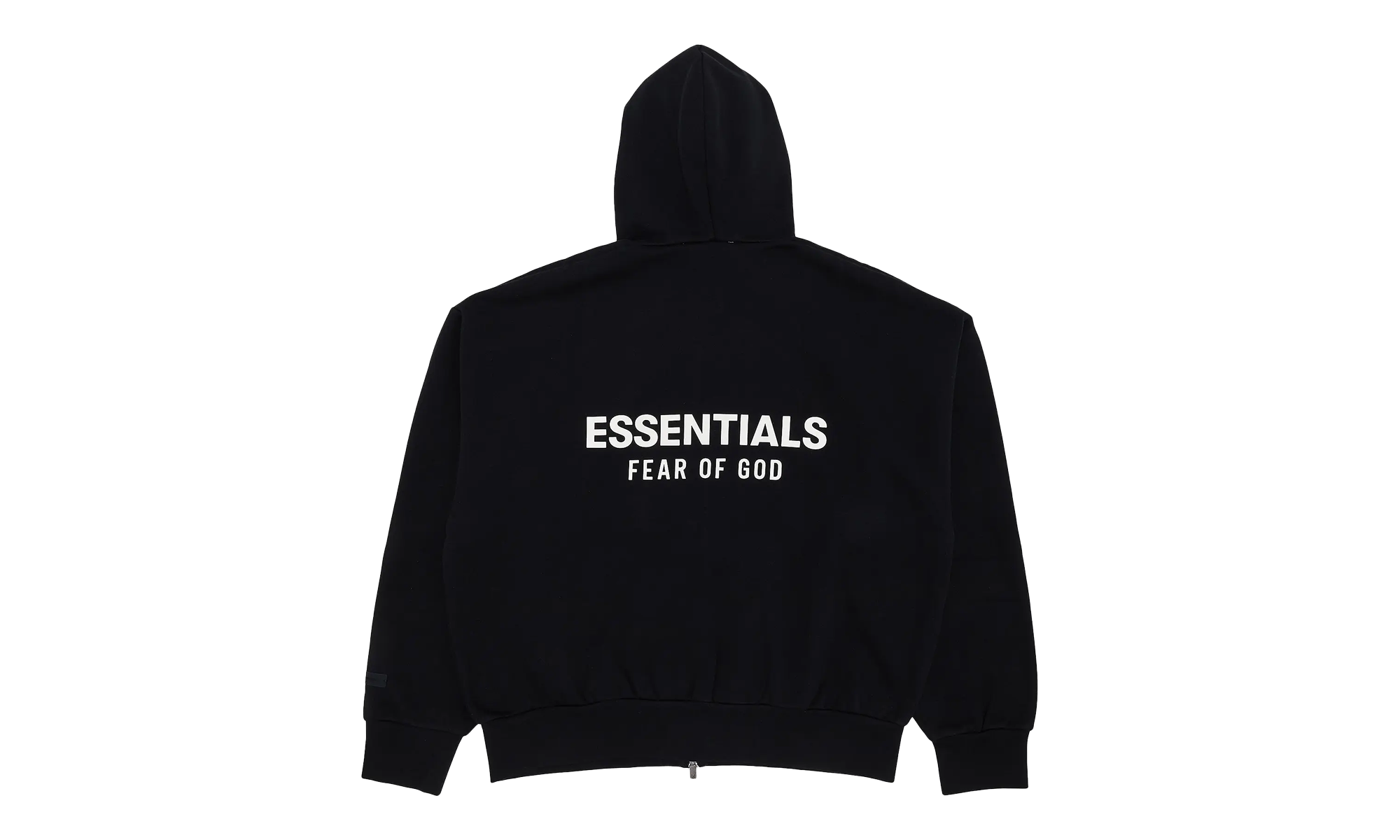 Fear of God Essentials Classic Hood Zip Up Sweatshirt Black