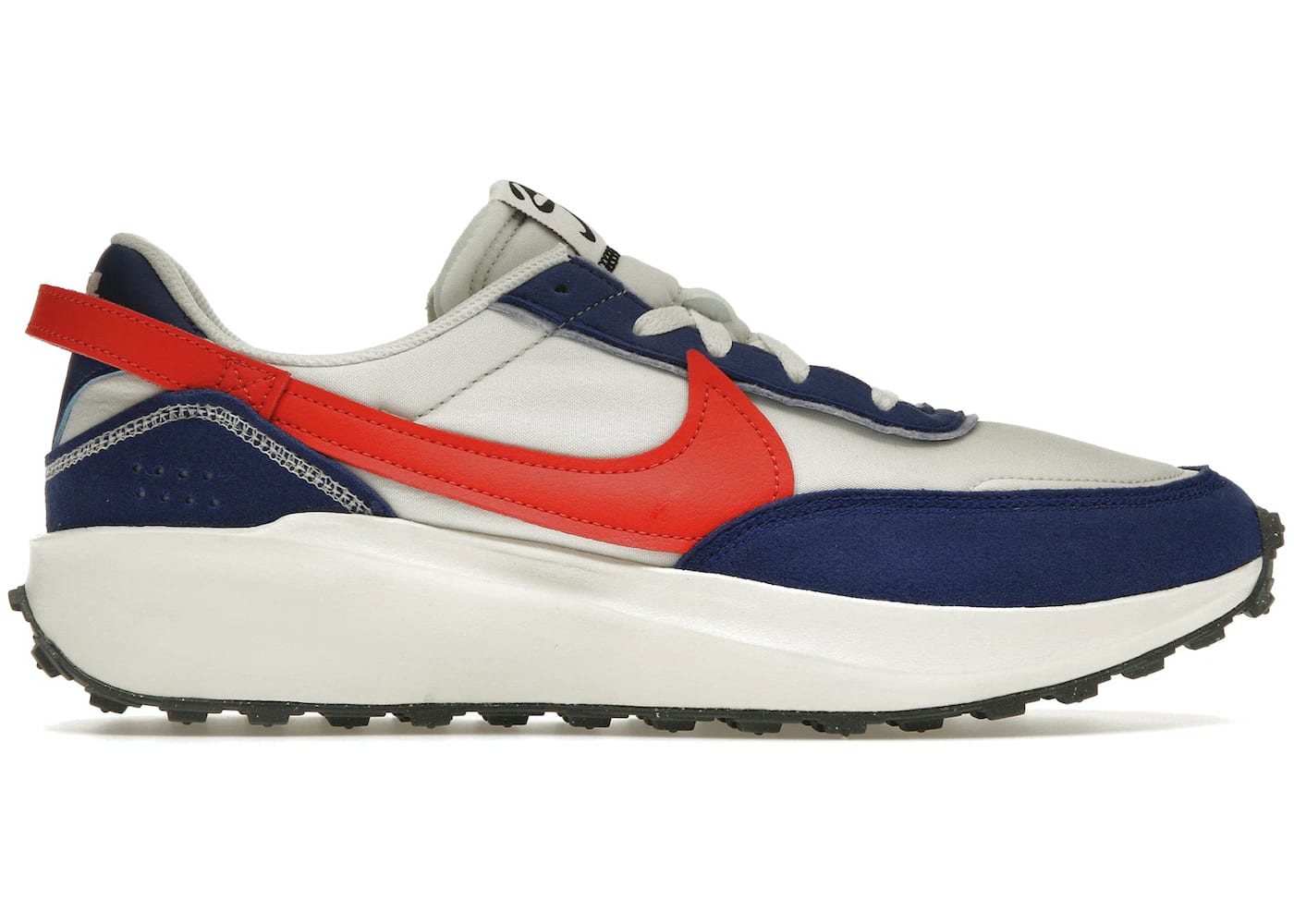 Nike Waffle Debut Swoosh Habanero Red Old Royal