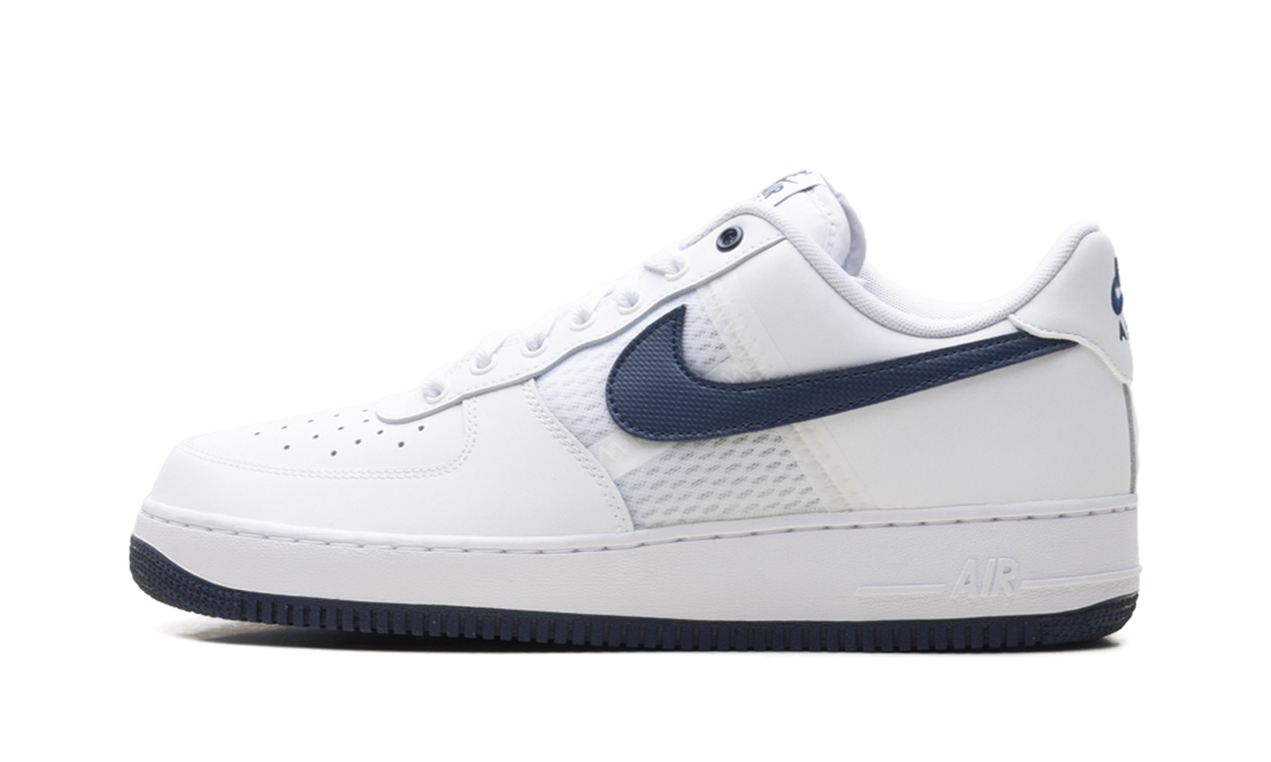 Nike Air Force 1 Low '07 LV8 SE Mesh Tape White Midnight Navy