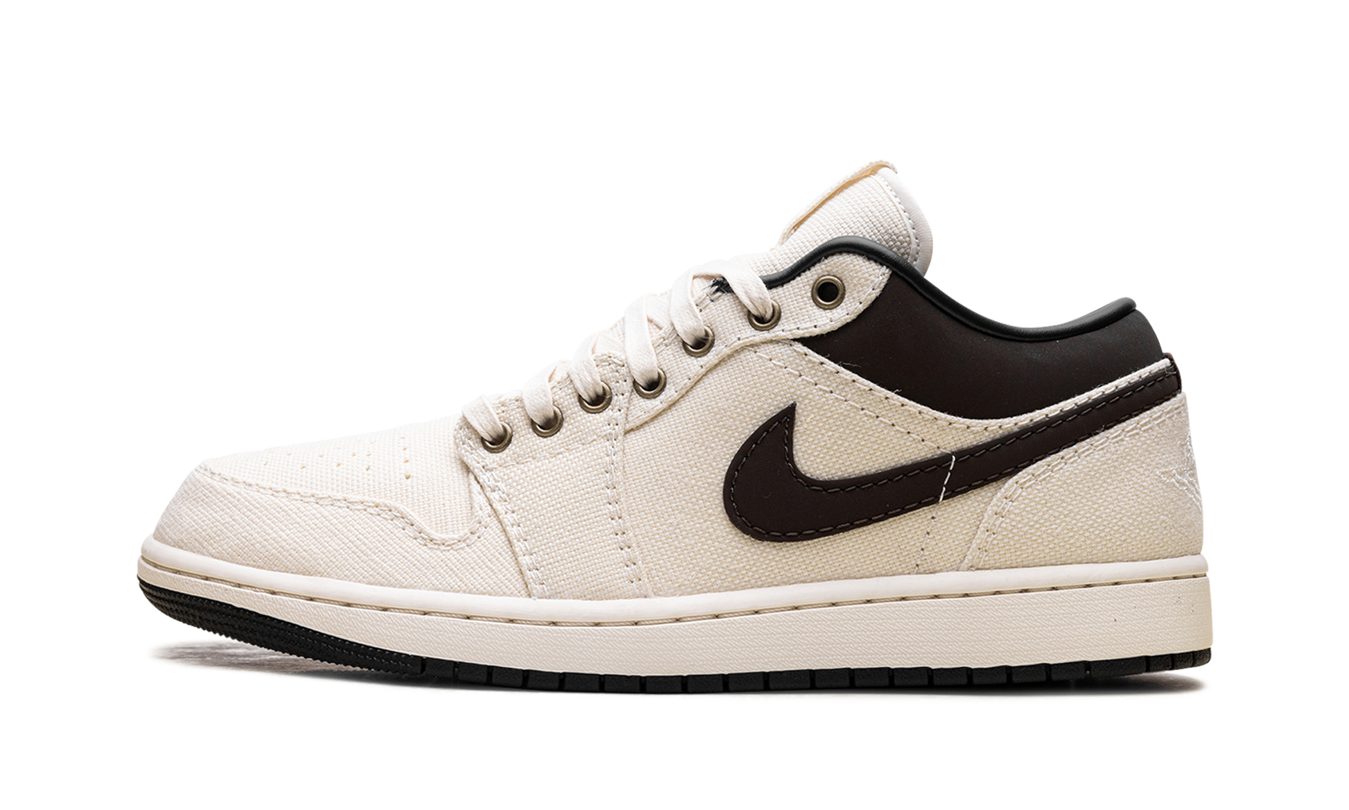 Jordan 1 Low Premium Pale Ivory Off Noir Baroque Brown