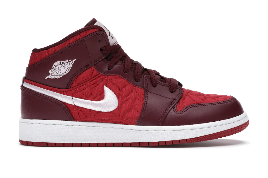 Jordan 1 Mid SE Red Quilt (GS)