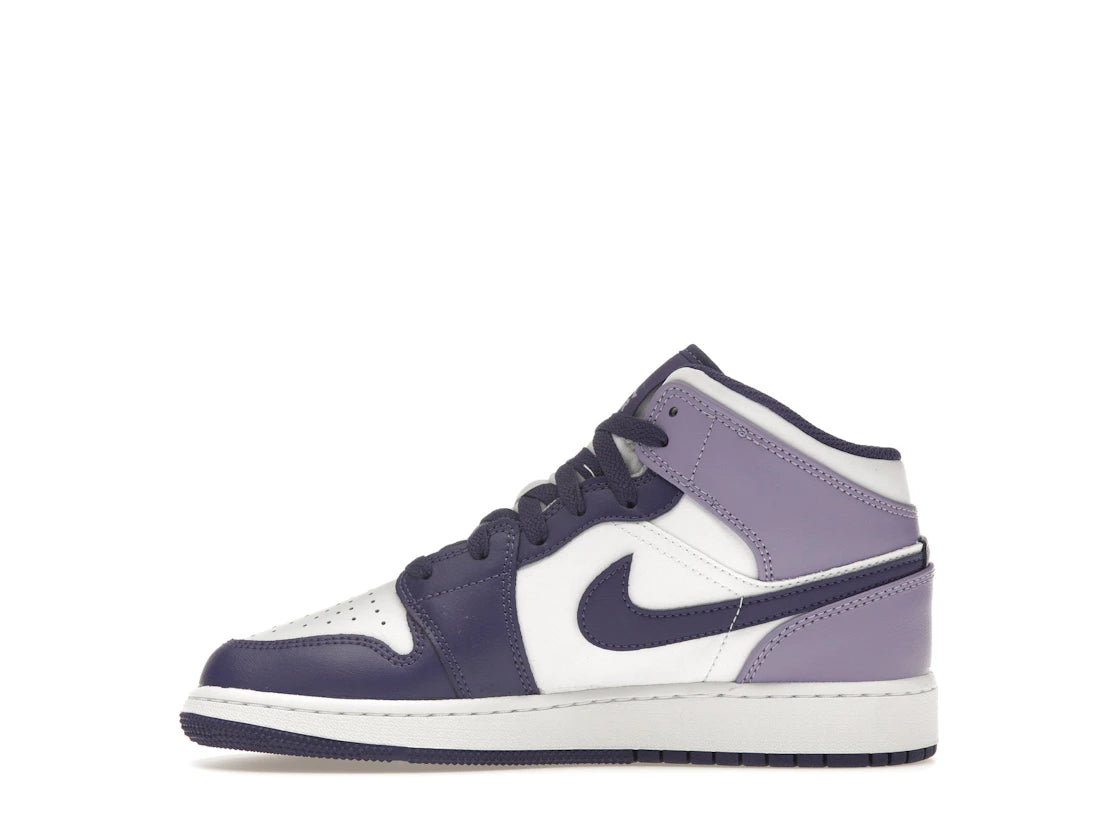 Jordan 1 Mid White Sky J Purple (GS)