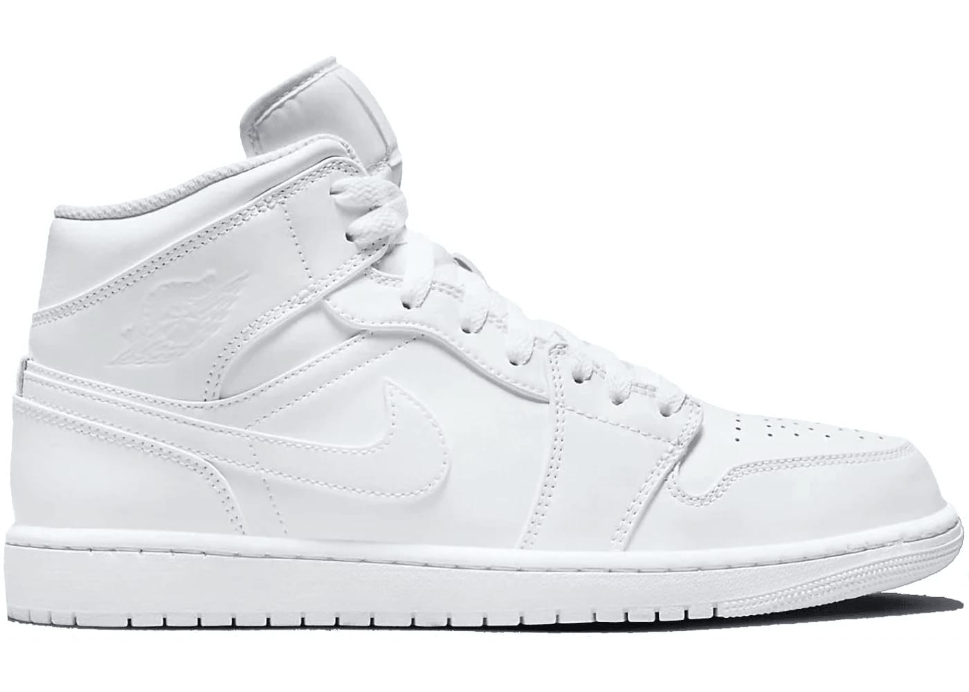 Jordan 1 Mid Triple White (2022/2023)
