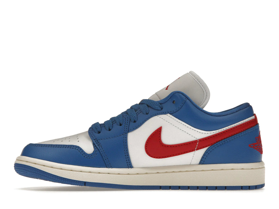 Jordan 1 Low Sport Blue Gym Red (Women's)
