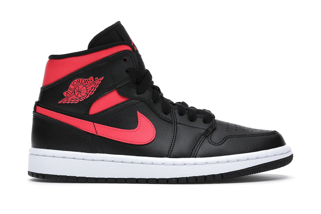 Jordan 1 Mid Black Siren Red (Women's)