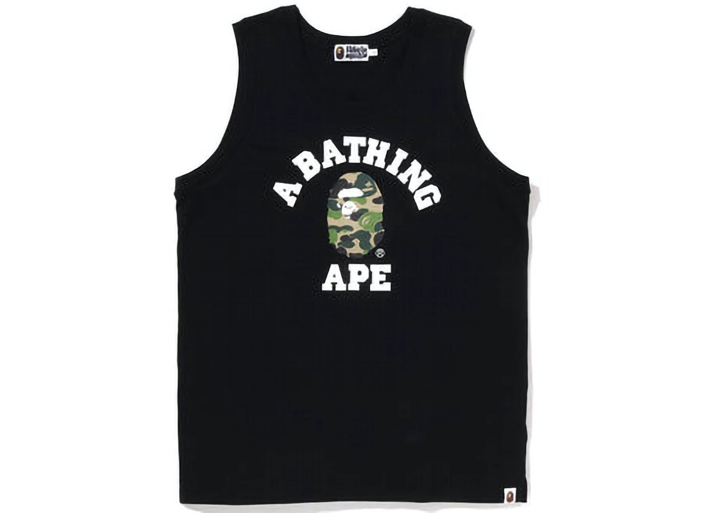 BAPE ABC Camo College Tank Top Grey Pink