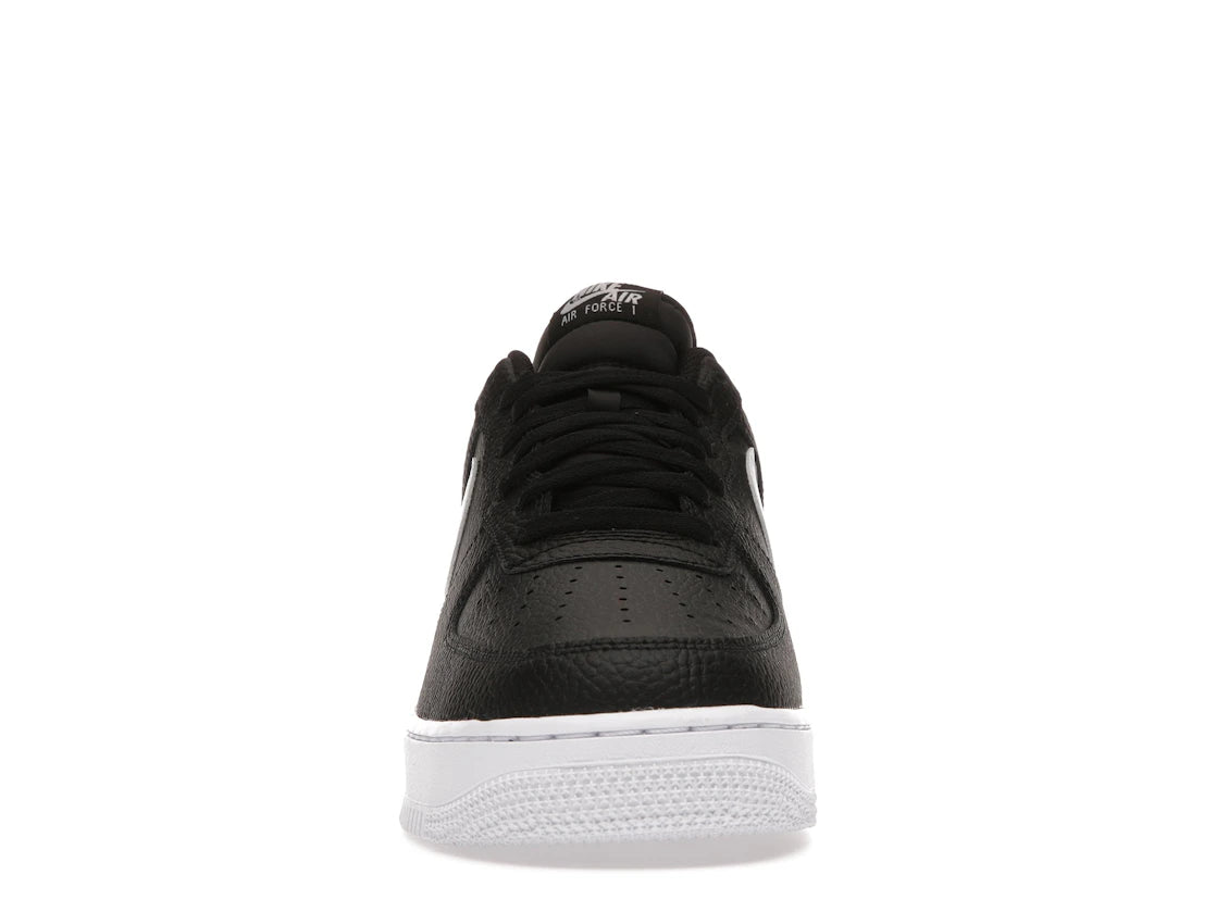 Nike Air Force 1 Low '07 Black White Pebbled Leather