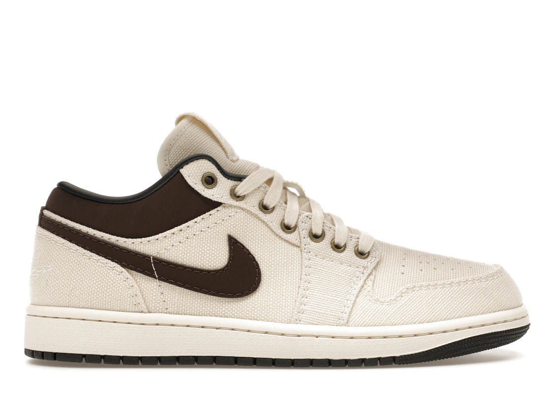 Jordan 1 Low Premium Pale Ivory Off Noir Baroque Brown