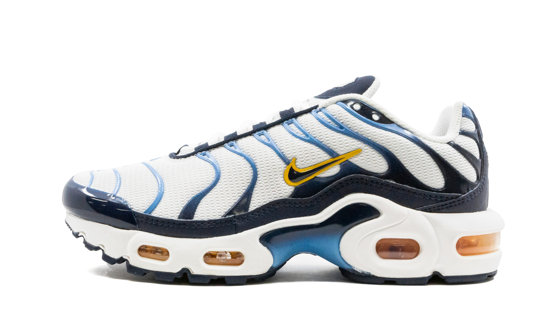 Nike Air Max Plus White University Gold University Blue Midnight Navy (GS)