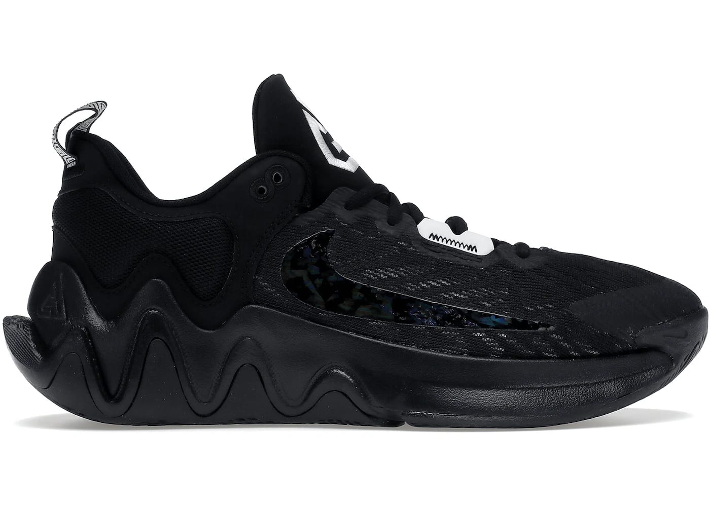Nike Giannis Immortality 2 Black Holographic Swoosh